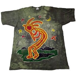 VTG 1994 THE MOUNTAIN Michael McGloin Kokopelli Men XL Single‎ Stich Tee USA EUC